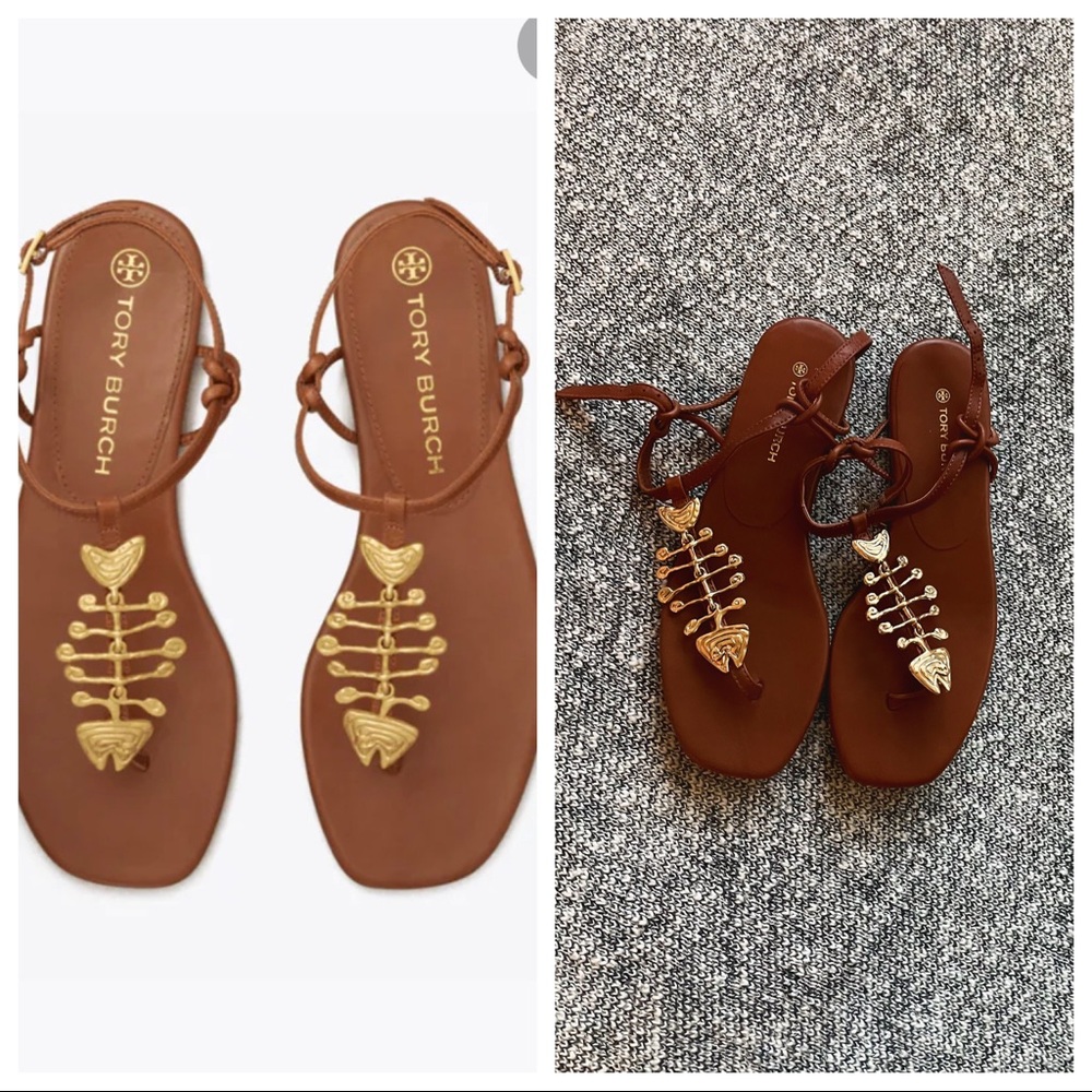 Tory Burch Capri Fish Sandals 5.5